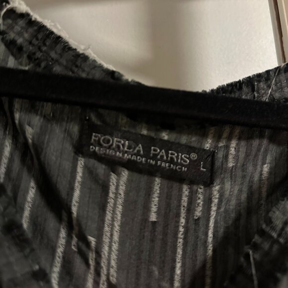 Forla Paris beautiful dress, asymmetrical bubble hem, size L - Picture 4 of 5